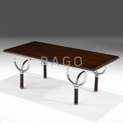 Appraisal: ROBERTO GABETTI Coffee table no TRI- Italy s Lacquered walnut