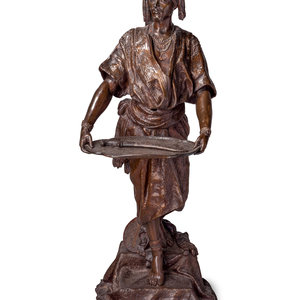 Appraisal: After Louis Hottot French - Servant la dague bronze inscribed