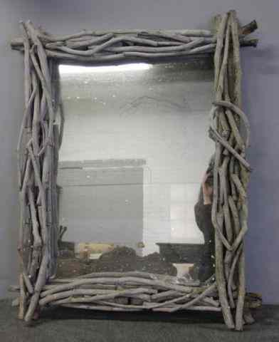 Appraisal: Twig Mirror From a NYC apartment Dimensions '' wide x