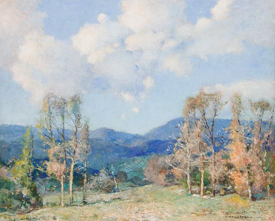 Appraisal: WILLIAM J KAULA American - Hills in Shadow oil on