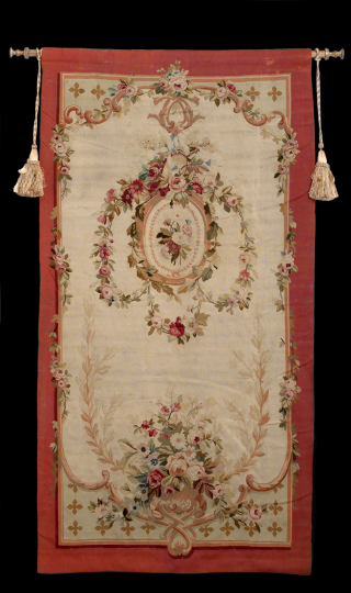 Appraisal: Attractive Large Napoleon III Aubusson Floral Tapestry third quarter th