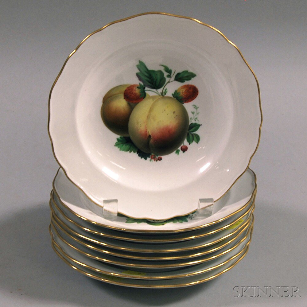 Appraisal: Eight Meissen Fruit Plates late th or early th century