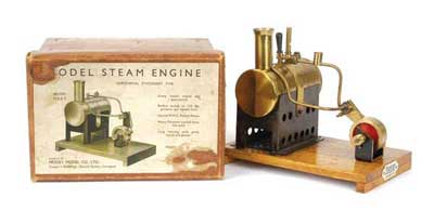 Appraisal: Mersey Model Co horizontal stationary Steam Plant mounted on a