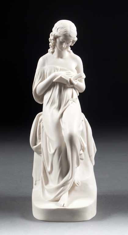 Appraisal: Copeland parian figure of a seated girl third quarter- th