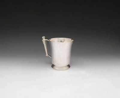 Appraisal: By Asprey and Co a commemorative silver mug Birmingham tapering