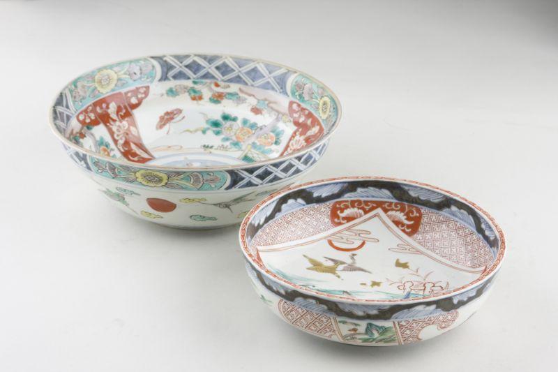 Appraisal: Two Imari Bowls late th c the first with gilt