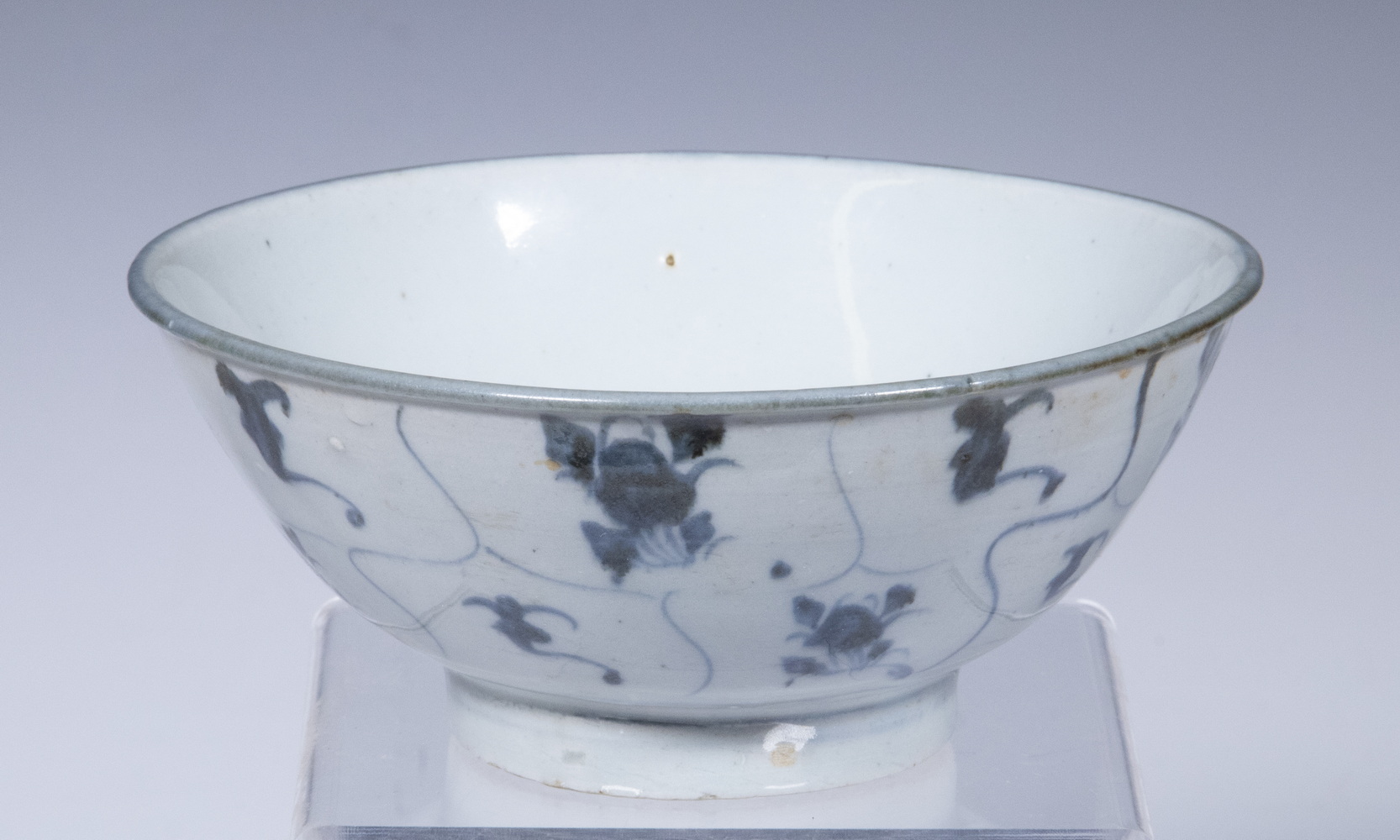 Appraisal: CHINESE PORCELAIN BOWL Ming Style Blue and White Footed Bowl