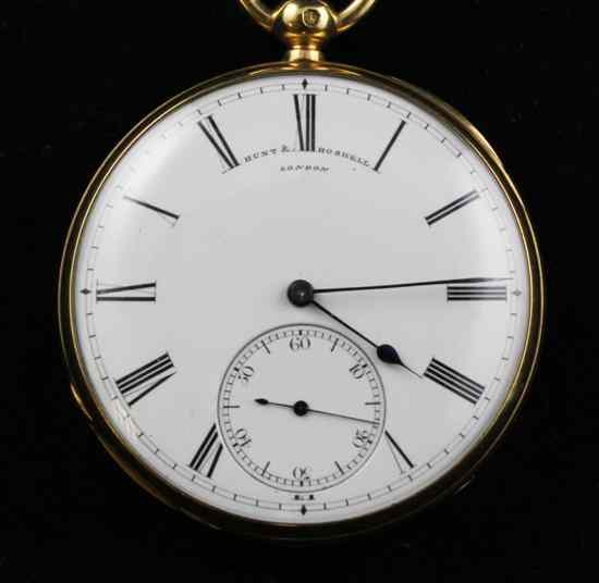 Appraisal: A George V ct gold keywind lever pocket watch by