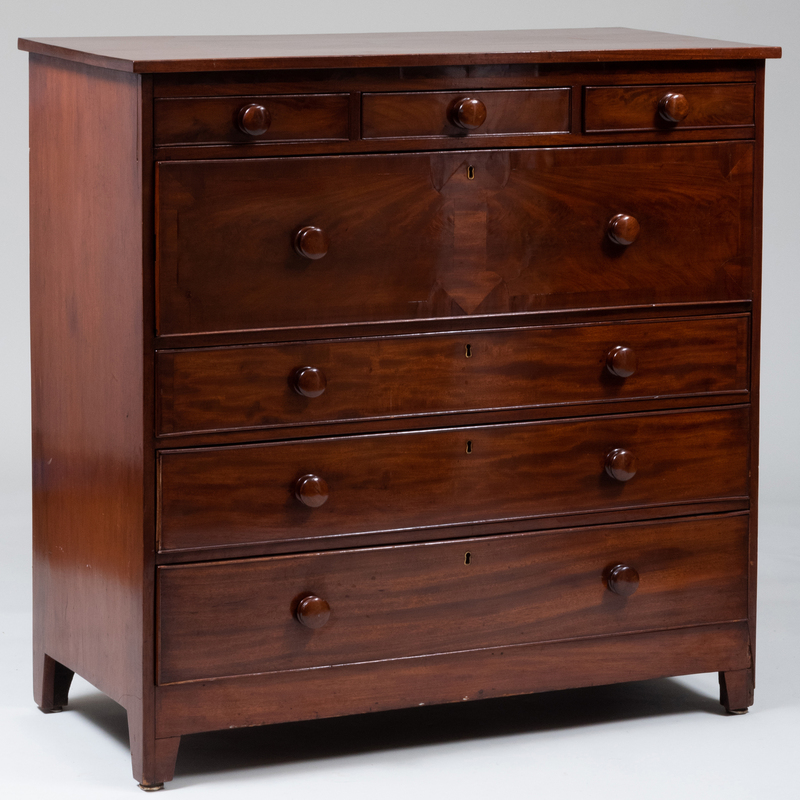 Appraisal: Federal Mahogany Tall Chest of Drawers x x in Condition