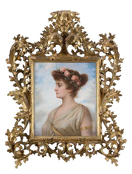 Appraisal: KPM PLAQUE OF THEODORA German late th century a Royal