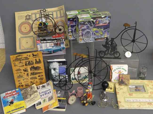 Appraisal: Misc Collectibles lot Wire art book on Tour de France