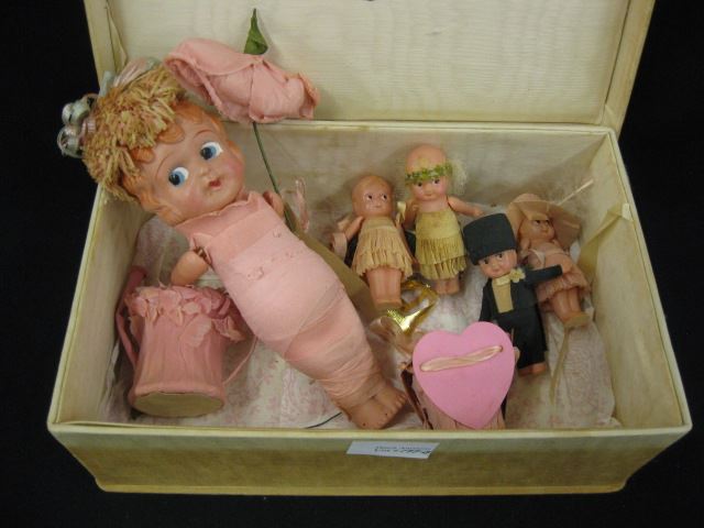 Appraisal: Collection of Celluloid Betty Boop Kewpietype dolls to neat estate