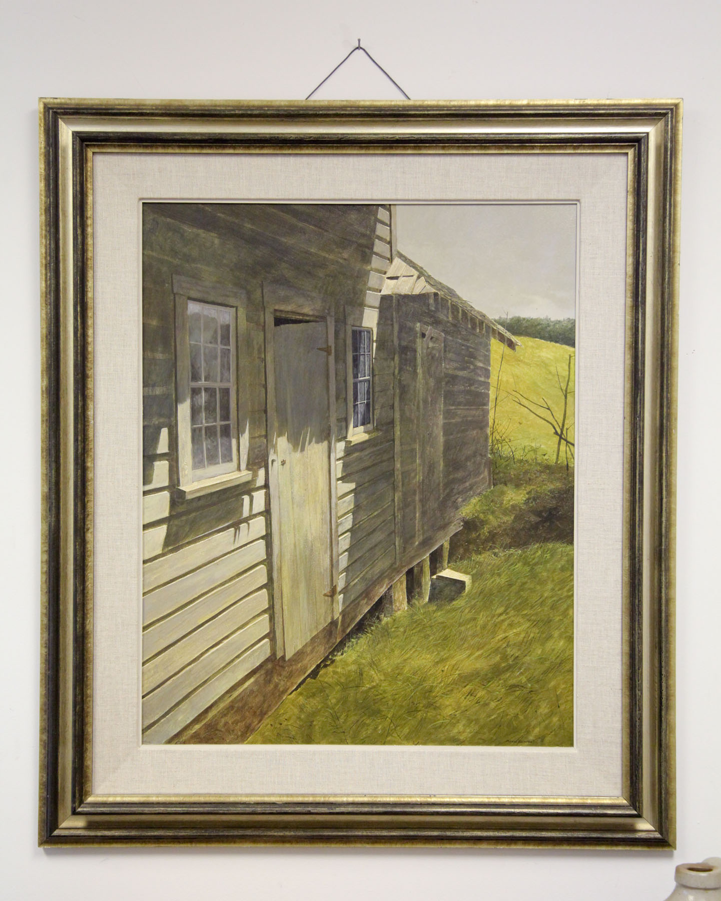 Appraisal: DAIRY HOUSE PAINTING BY RICHARD ROBERTSON AMERICAN TH CENTURY Oil