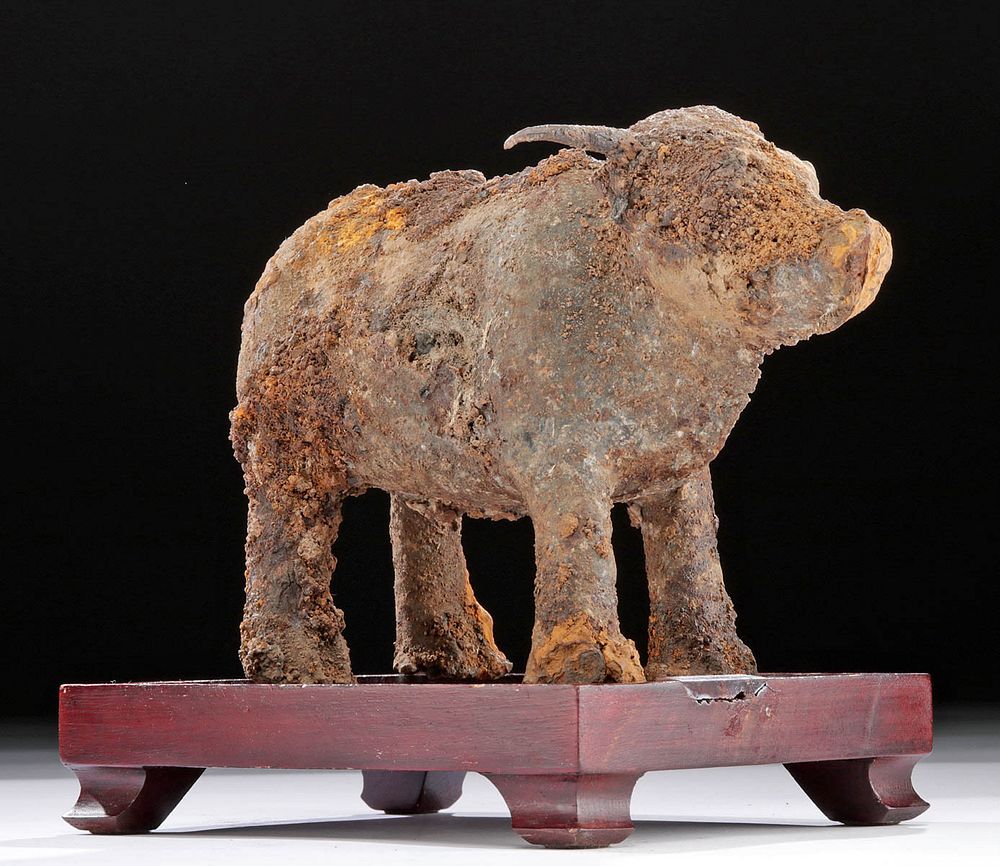 Appraisal: Rare Chinese Tang Dynasty Iron Water Buffalo East Asia China