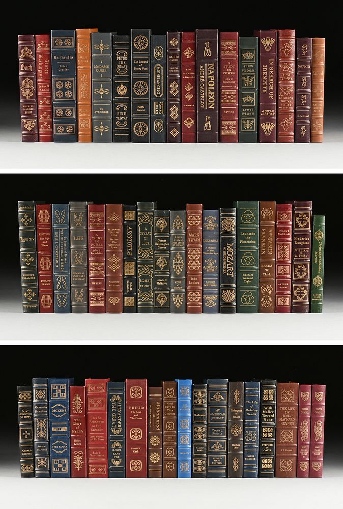 Appraisal: A GROUP OF FIFTY-TWO EASTON PRESS BIOGRAPHICAL TITLES FROM THE