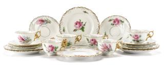 Appraisal: Meissen Piece Floral Breakfast Set Meissen German founded from A