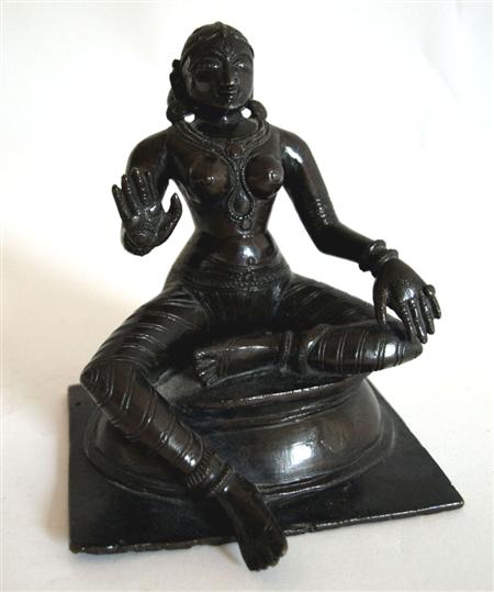 Appraisal: A th century Indian bronze figure of Uma South India