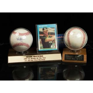 Appraisal: Barry Bonds Mark McGwire Autographed Baseballs Two autographed baseballs Mark