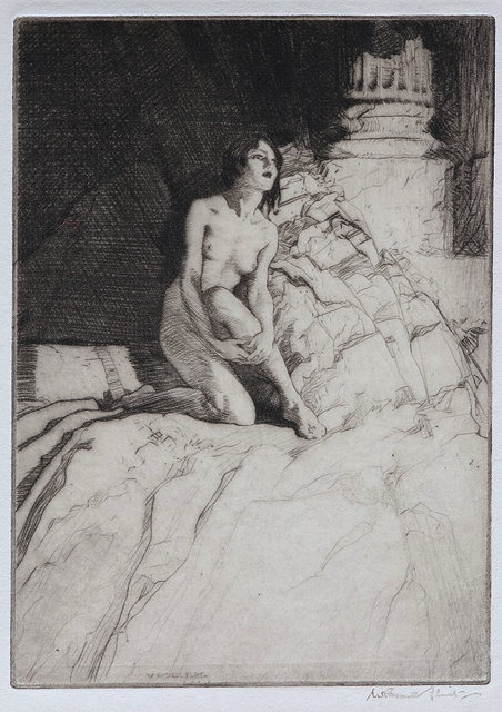 Appraisal: WILLIAM RUSSELL FLINT - 'Echo' etching signed in brown ink