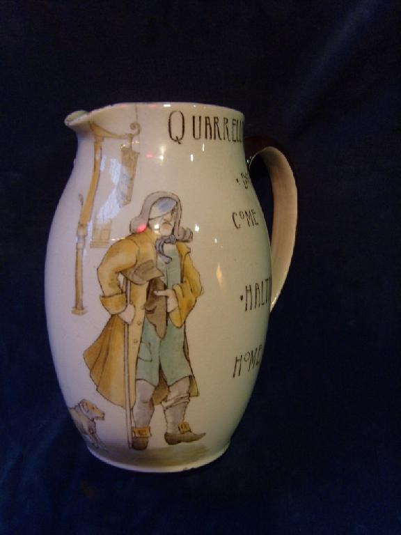 Appraisal: A Royal Doulton jug showing a man in th century