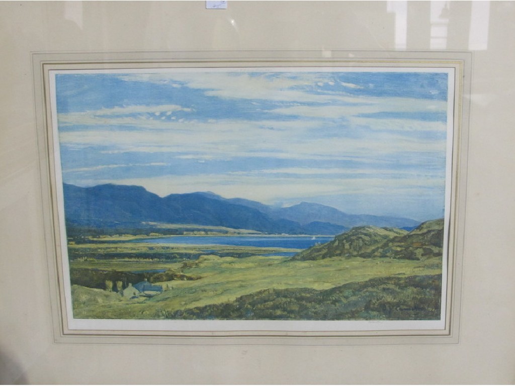 Appraisal: After SIR DAVID YOUNG CAMERON Collotype reproduction 'Far Feochan' published