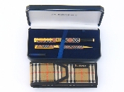 Appraisal: Burberry A Burberrys pen set comprising a Burberry fountain pen