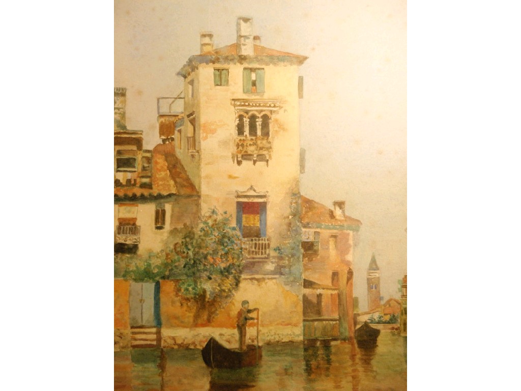 Appraisal: An early thC watercolour drawing A Venetian scene cm x