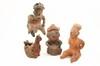 Appraisal: MAYAN RED CLAY FIGURES - Late Colima Period BC- AD