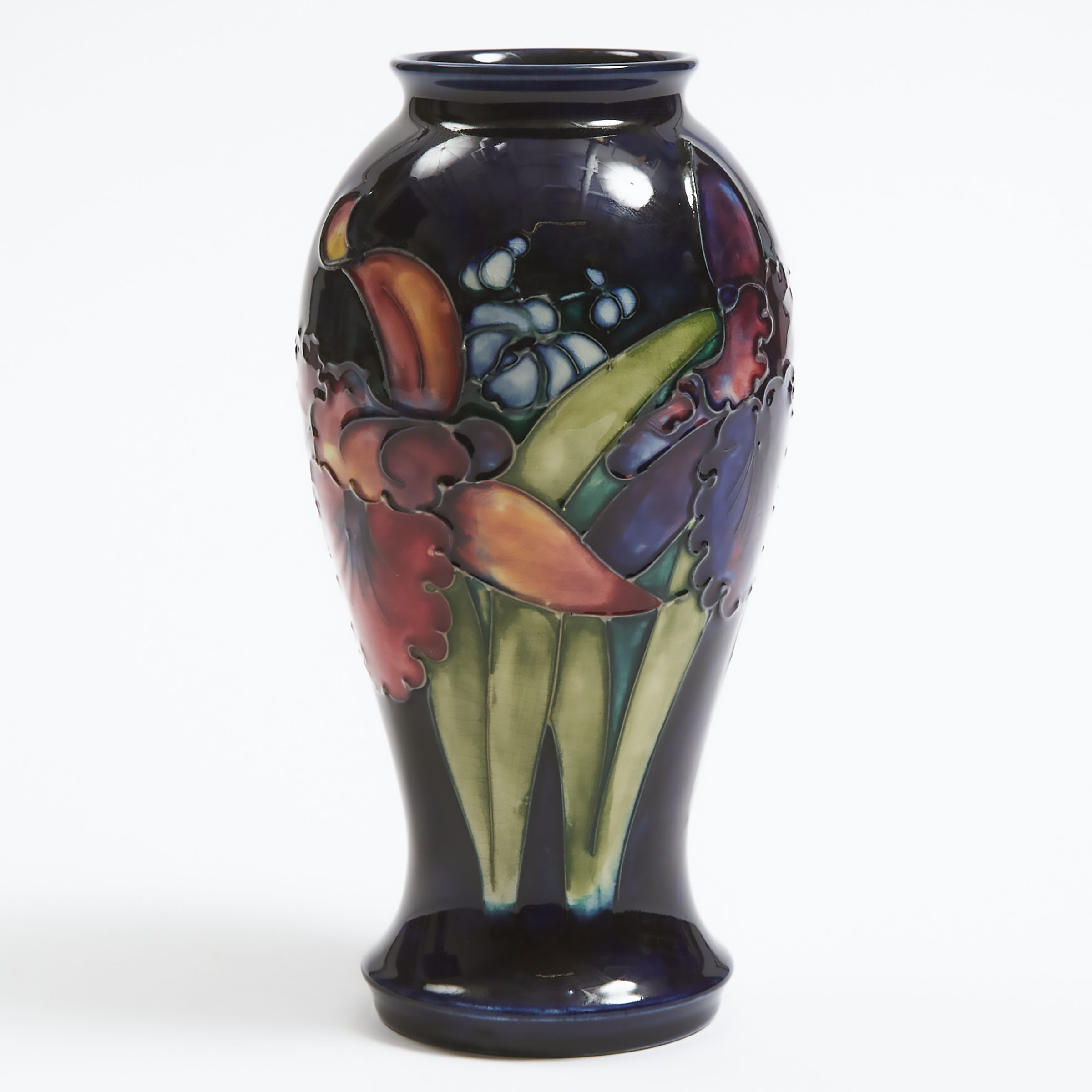 Appraisal: Moorcroft Orchids Vase s height in cm