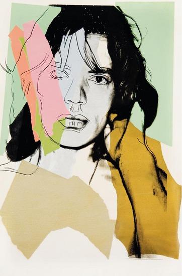 Appraisal: Andy Warhol - mick jagger f s ii silkscreen printed