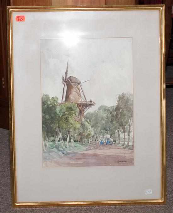 Appraisal: T Winter British School early th century Dutch Scene with