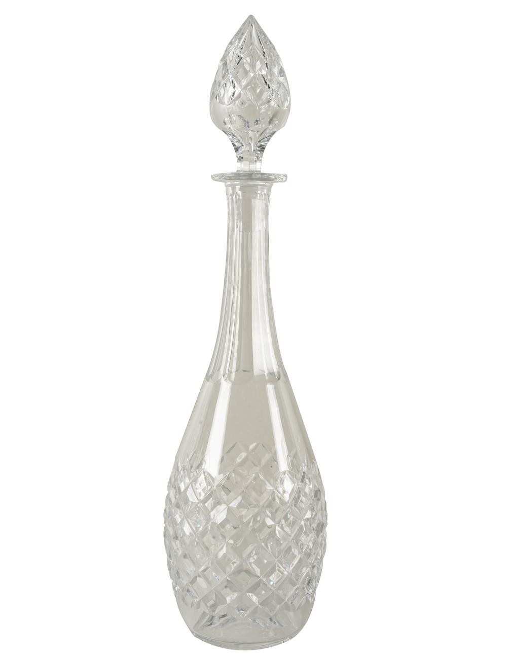 Appraisal: BACCARAT CRYSTAL DECANTERmarked to underside with stopper Provenance The Estate