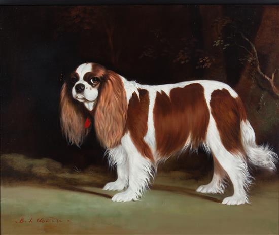 Appraisal: Sale Lot Artist Unknown th century King Charles Spaniel oil