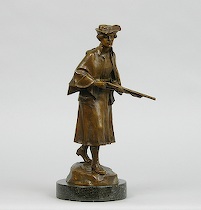 Appraisal: Adolf Joseph Pohl Austrian - Bronze huntress with a rifle