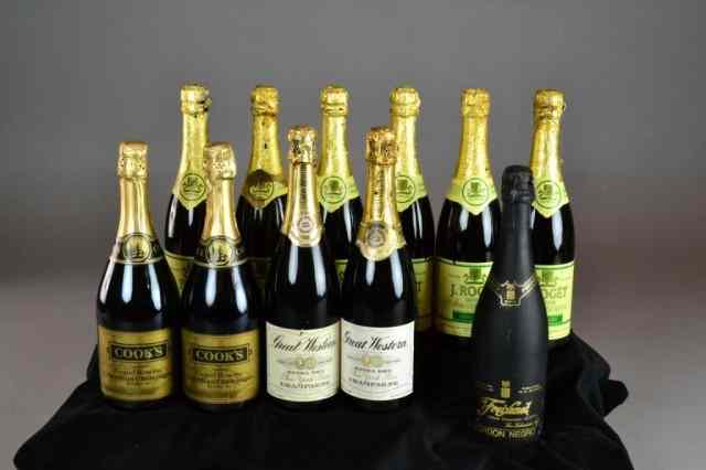 Appraisal: BOTTLES ASSORTED CHAMPAGNEIncluding eleven bottles of champagne two bottles Great