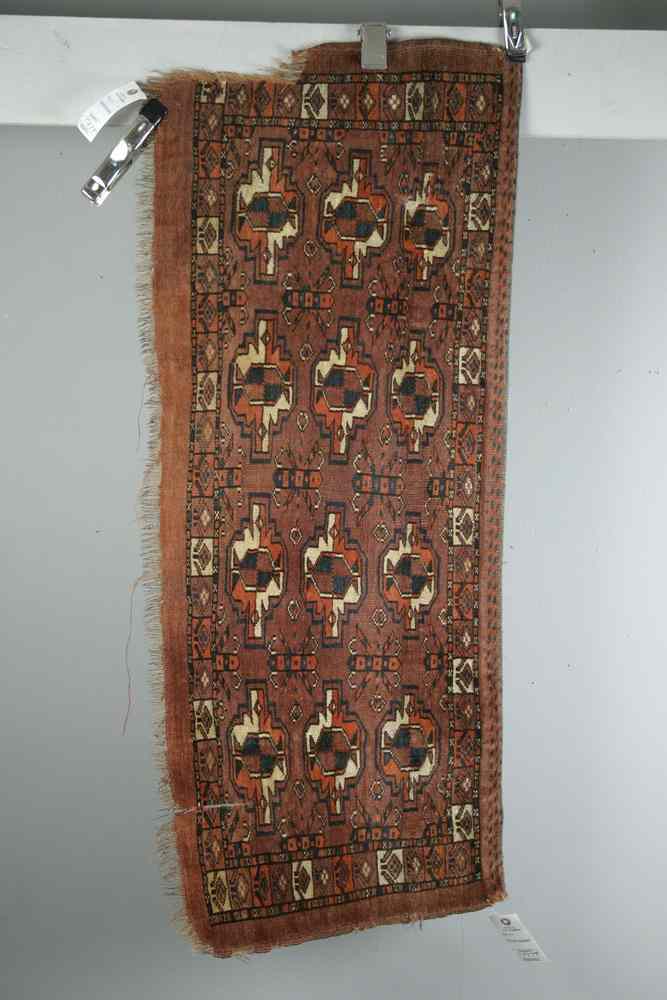 Appraisal: AREA MAT - '' X '' - Antique Bokhara flap