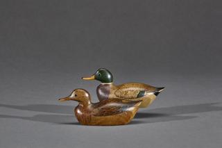 Appraisal: Miniature Mallard Pair George H Boyd Miniature Mallard PairGeorge H