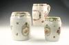 Appraisal: TANKARDS - Three late th c Chinese Export famille rose