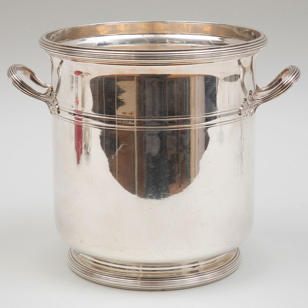 Appraisal: Puiforcat Silver Wine Cooler Marked ' ' x in diam