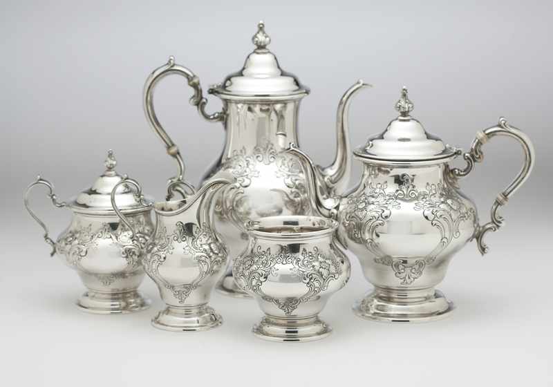 Appraisal: An assembled sterling silver five piece tea coffee service Gorham