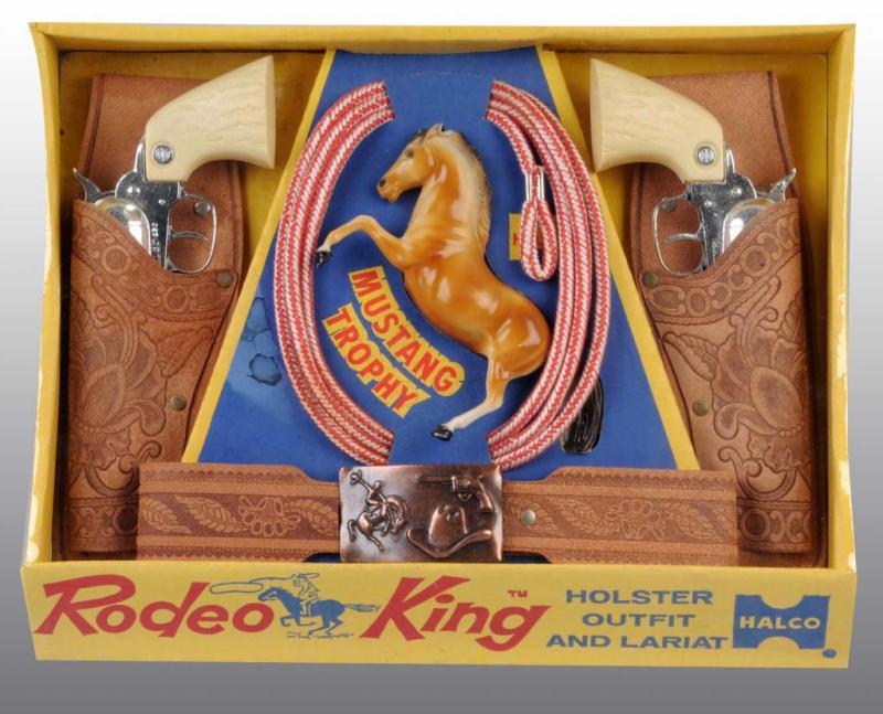 Appraisal: Halco Rodeo King Toy Double Gun Holster Set Description Sealed