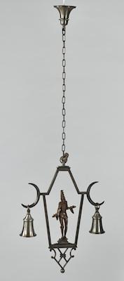 Appraisal: A Hanging Lamp Fixture with Pierrot German ca Early th