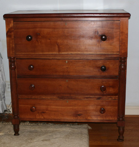 Appraisal: Federal Cherry Gentleman's Bureau Circa Height in cm Width -