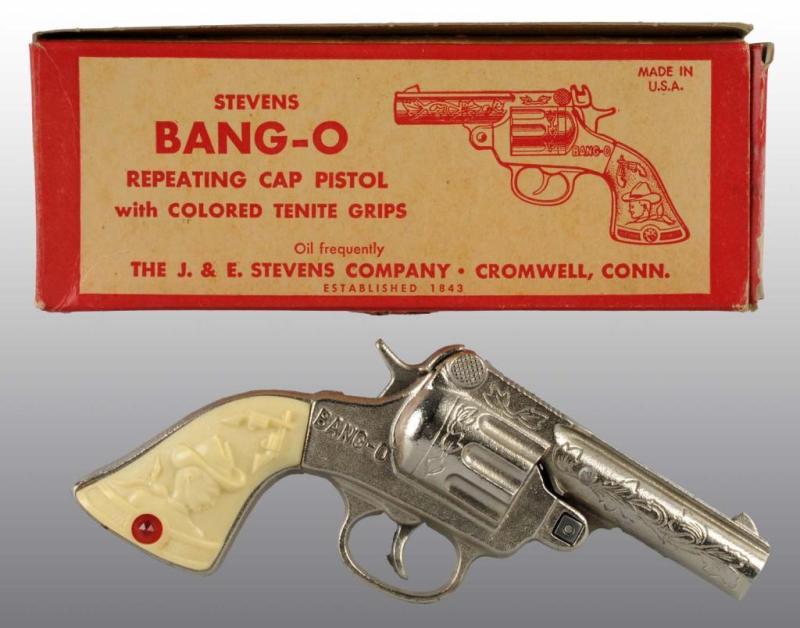 Appraisal: Stevens Bang-O Repeating Toy Cap Gun Description Includes original box