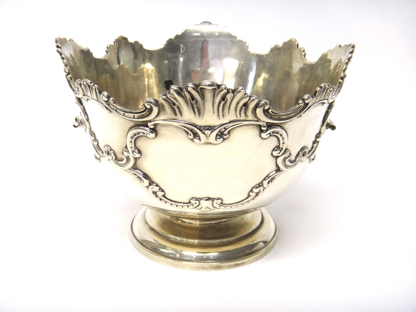 Appraisal: A silver rose bowl London maker's mark M M with