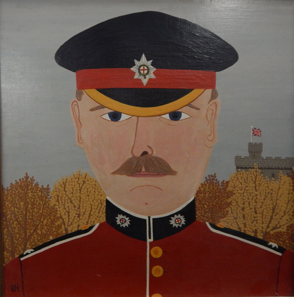 Appraisal: Vincent Haddelsey - Coldstream Guard oil on board initialled signed