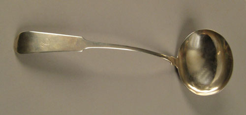 Appraisal: American coin silver ladle ca bearing the touch of W