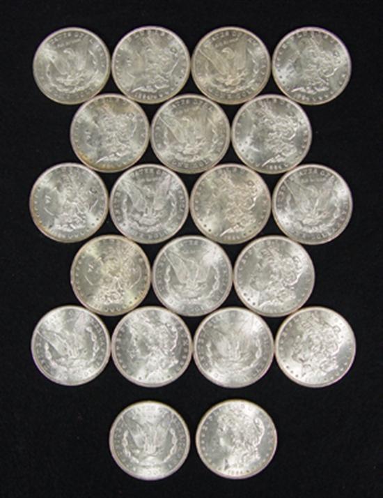 Appraisal: Roll of -P Morgan Dollars All BU Choice BU grade