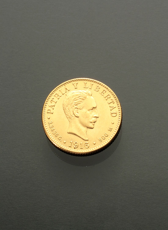 Appraisal: Cuban Two-Peso Gold Coin Dated