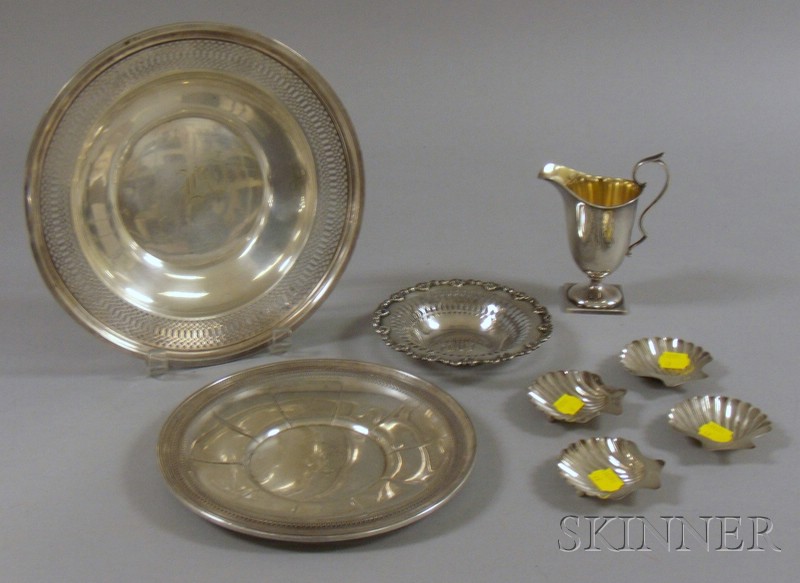 Appraisal: Eight Sterling Silver Serving Items a set of four Lambert